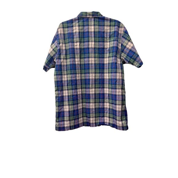 Polo Ralph Lauren Men's Size M Multicolor Plaid Short Sleeve Button-Up Shirt - Picture 9 of 11